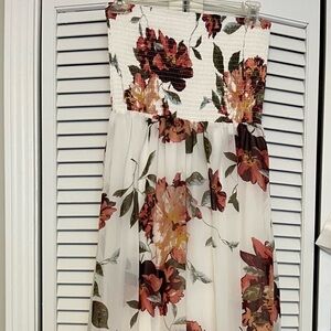 Strapless summer dress